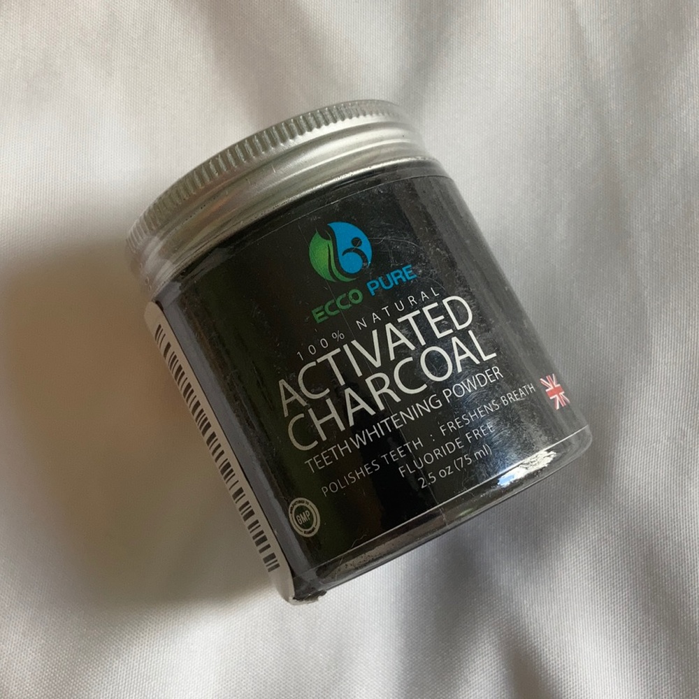 Ecco Pure Activated Charcoal Whitening Powder NWT